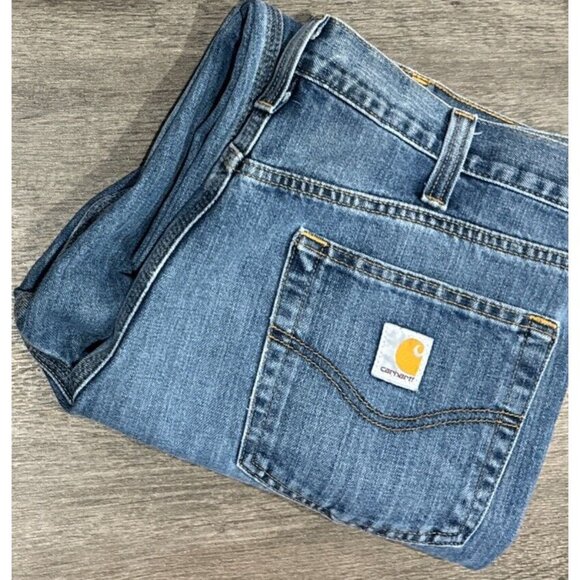 Carhartt Men's Relaxed Jeans - Blue 36x32 - Picture 8 of 9